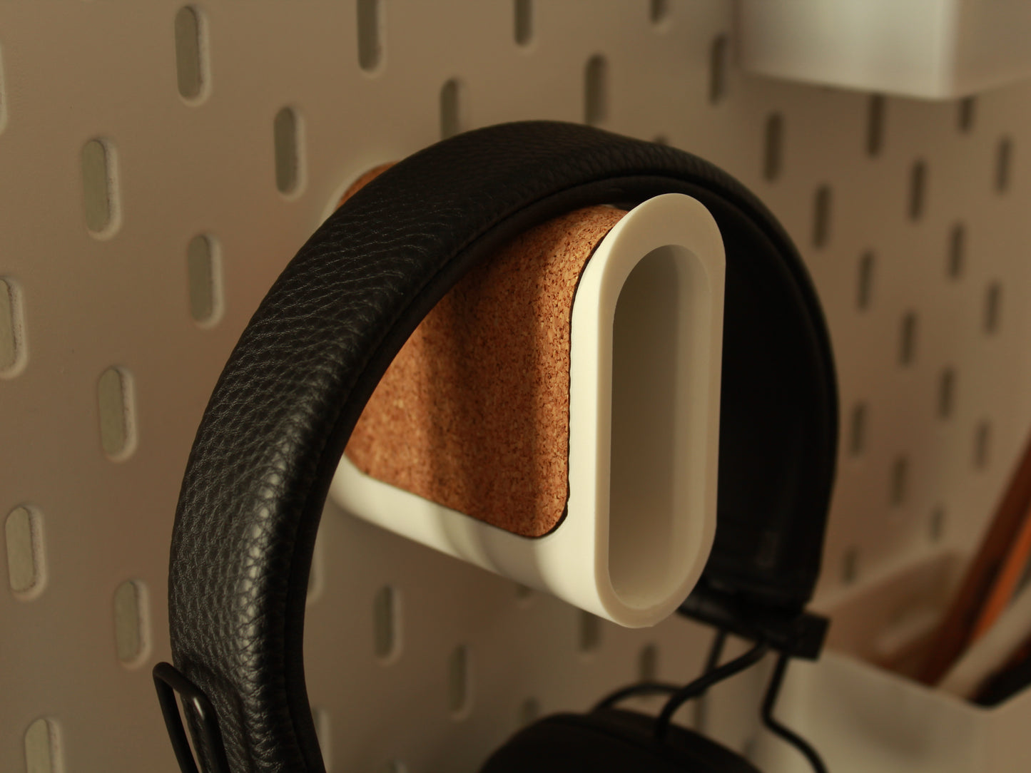 Headphone Holder for Pegboard or Wall