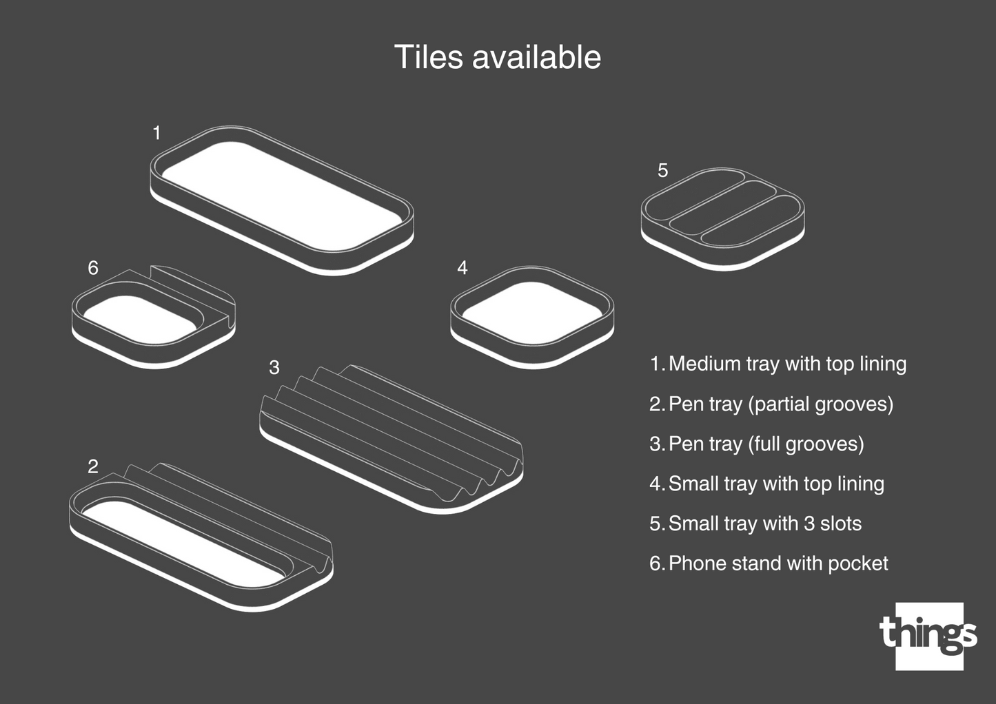 Tiles (Spring colors) - Set of 3