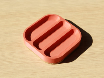 3-slot tray
