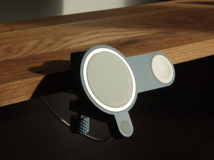 NODO Lite - Compact MagSafe + Watch Clamp-On Docking Station