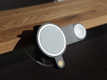 NODO Lite - Compact MagSafe + Watch Clamp-On Docking Station