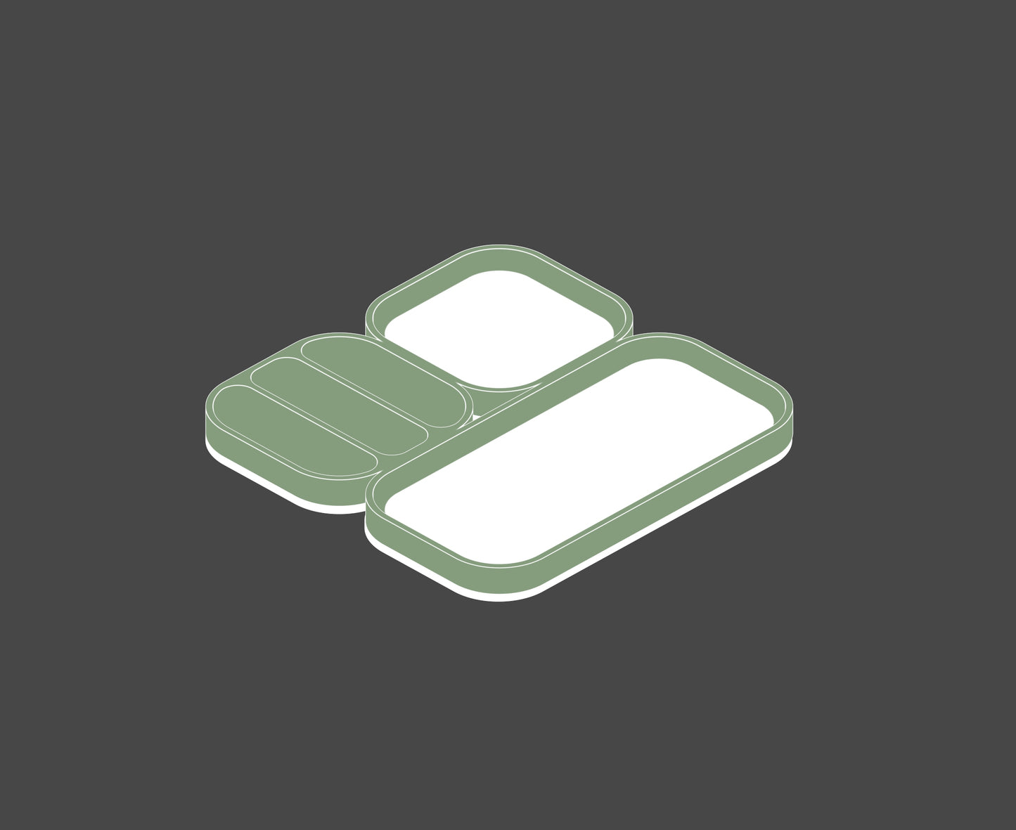 Tiles (Spring colors) - Set of 3