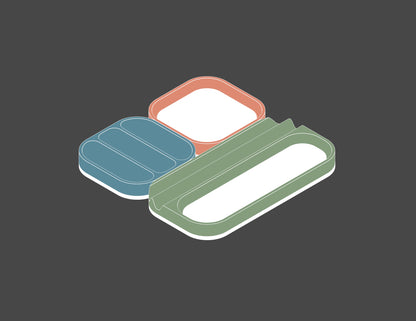 Tiles (Spring colors) - Set of 3