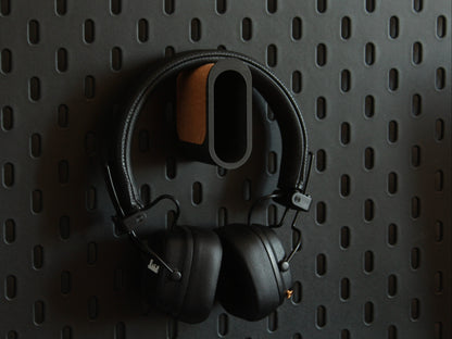 Headphone Holder for Pegboard or Wall