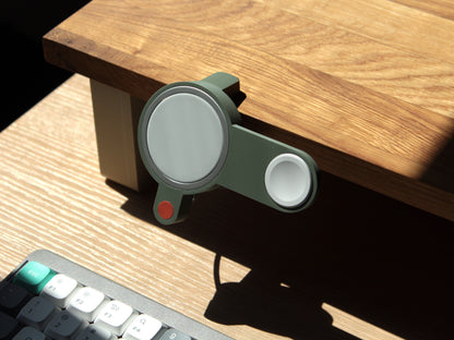 NODO Lite - MagSafe phone and Watch Clamp-On Docking Station